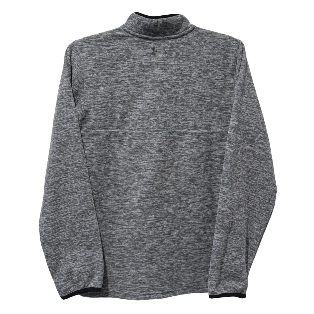 Under Armour Youth Boys Grey Heather‎ Quarter Zip Pullover Long Sleeve Shirt YLG